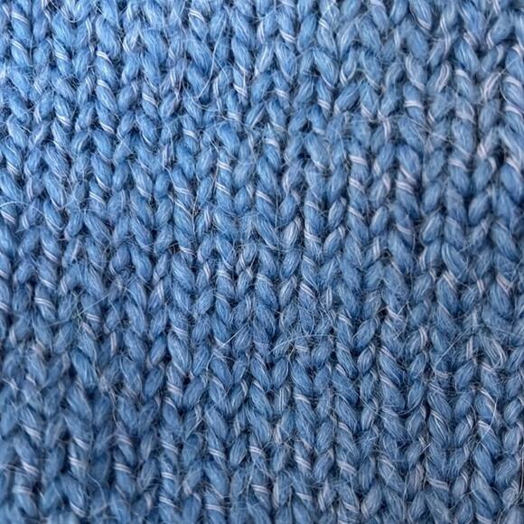 Samsoe Samsoe Molli Wool & Alpaca Blend Turtleneck Sweater in Lichen Blue NWOT - Picture 5 of 13